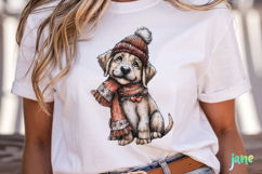 Whimsical Christmas Dogs Clipart Product Image 5