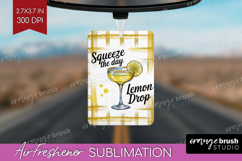 Lemon Drop Cocktail Air Freshener PNG Summer Drink PNG Product Image 1