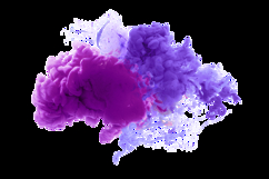Ink violet color smoke blot on Png transparent Abstract Product Image 1