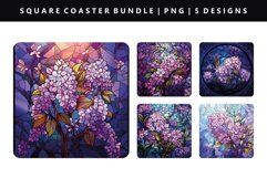 Square Coaster Design | Square Coaster PNG Bundle Product Image 5