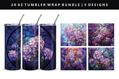 20oz Tumbler Wrap | Sublimation PNG Bundle Product Image 5