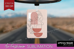 Line Art Woman Air Freshener PNG - Minimalist PNG Product Image 1