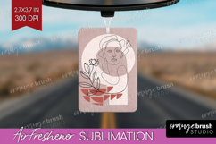 Line Art Woman Air Freshener PNG - Minimalist PNG Product Image 1