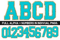 Chenille Sublimation PNG | Alphabet | Sublimation Designs Product Image 1