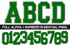 Chenille Sublimation PNG | Alphabet | Sublimation Designs Product Image 1