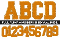 Chenille Sublimation PNG | Alphabet | Sublimation Designs Product Image 1