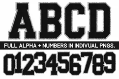 Chenille Sublimation PNG | Alphabet | Sublimation Designs Product Image 1