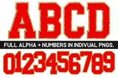 Chenille Sublimation PNG | Alphabet | Sublimation Designs Product Image 1