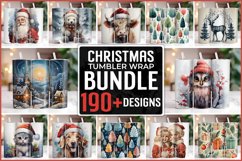 Christmas Tumbler Wrap Bundle | Christmas | Sublimation PNG Product Image 1