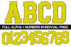 Chenille Sublimation PNG | Alphabet | Sublimation Designs Product Image 1