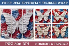 3D Butterfly Tumbler Wrap | 3D Tumbler Wrap Product Image 1