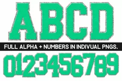 Chenille Sublimation PNG | Alphabet | Sublimation Designs Product Image 1