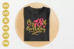 18th Birthday SVG | 18th Birthday SVG | Birthday SVG Product Image 1