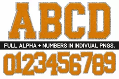 Chenille Sublimation PNG | Alphabet | Sublimation Designs Product Image 1