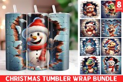 Christmas Tumbler Wrap Bundle | Christmas | Sublimation Product Image 2