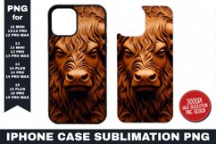 Tooled Leather iPhone Case Sublimation PNG | Sublimation Product Image 1