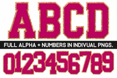 Chenille Sublimation PNG | Alphabet | Sublimation Designs Product Image 1