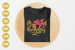 14th Birthday SVG | 14th Birthday SVG | Birthday SVG Product Image 1