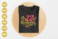 72nd Birthday SVG | My 72nd Birthday SVG | Birthday Product Image 1