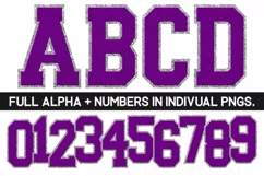 Chenille Sublimation PNG | Alphabet | Sublimation Designs Product Image 1