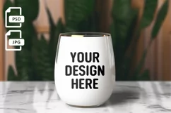 12oz Wine Tumbler Mockup | Wine Tumblers | PSD Mockup Product Image 1
