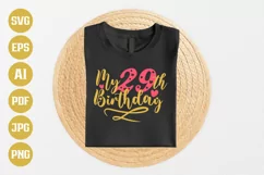 29th Birthday SVG | My 29th Birthday SVG | Birthday Product Image 1