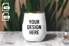 Wine Tumbler Mockup | Wine Tumbler Mockup | PSD Mockup Product Image 1