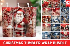 3D Christmas Tumbler Wrap | Christmas | Christmas Ornament Product Image 1