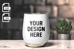 Wine Tumbler Mockup | Wine Tumbler Mockup | PSD Mockup Product Image 1
