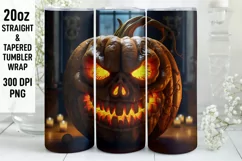 Halloween Tumbler Wrap |3D Halloween Pumpkin Tumbler Wrap Product Image 1