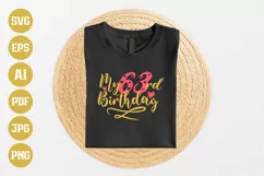 63rd Birthday SVG | My 63rd Birthday SVG | Birthday Product Image 1
