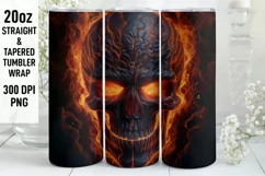 Halloween Tumbler Wrap | Halloween Skull | Halloween PNG Product Image 1