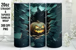 Halloween Tumbler Wrap | Halloween Skull | Halloween PNG Product Image 1
