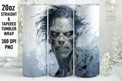 Halloween Tumbler Wrap |Halloween Zombie | Halloween PNG Product Image 1