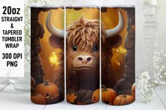 Halloween Tumbler Wrap | 3D Tumbler Sublimation | Halloween Product Image 1