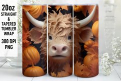 Halloween Tumbler Wrap | 3D Tumbler Sublimation | Halloween Product Image 1
