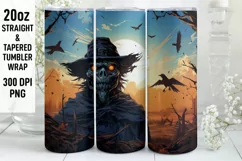 Halloween Tumbler Wrap | Halloween Scare Crew| Halloween PNG Product Image 1