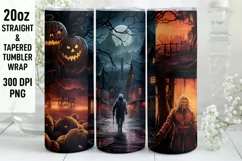 Halloween Tumbler Wrap | Tumbler Sublimation | Halloween Product Image 1
