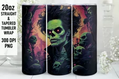 Halloween Tumbler Wrap | Halloween Skull | Halloween Product Image 1