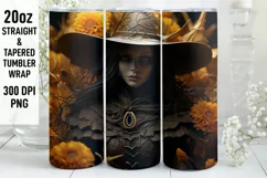 Halloween Tumbler Wrap | Halloween Witch | Halloween PNG Product Image 1