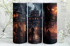 Halloween Tumbler Wrap | Tumbler Sublimation | Halloween Product Image 1