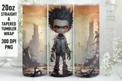 Halloween Tumbler Wrap |Halloween Zombie | Halloween PNG Product Image 1
