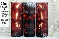 Halloween Tumbler Wrap | Halloween Skull | Halloween PNG Product Image 1