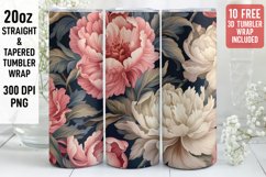 3D Flower Tumbler Wrap | 3D Tumbler wrap | 3d Sublimation Product Image 1