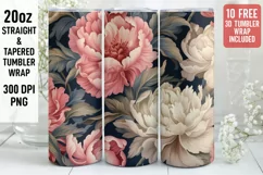 3D Flower Tumbler Wrap | 3D Tumbler wrap | 3d Sublimation Product Image 1