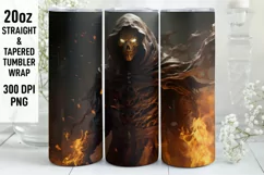 Halloween Tumbler Wrap | Halloween Ghost | Halloween PNG Product Image 1