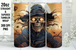 Halloween Tumbler Wrap | Halloween Scare Crew| Halloween PNG Product Image 1