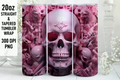 Halloween Tumbler Wrap | Halloween Skull | Halloween PNG Product Image 1
