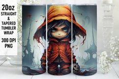 Halloween Tumbler Wrap | Halloween Zombie | Halloween PNG Product Image 1