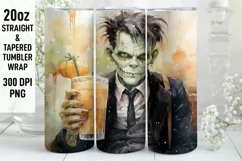 Halloween Tumbler Wrap | Halloween Monster| Halloween PNG Product Image 1
